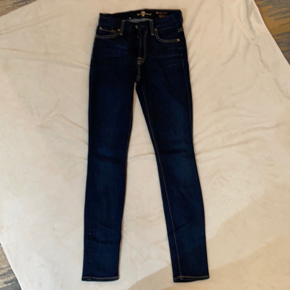 7 for all mankind, high rise skinny jean, 23”